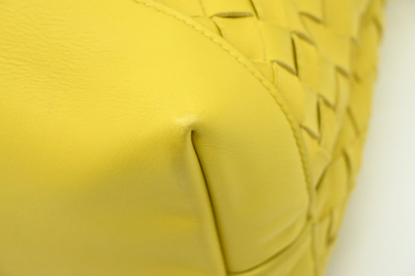 Bottega Veneta Crossbody Bag in Yellow Intrecciato Leather