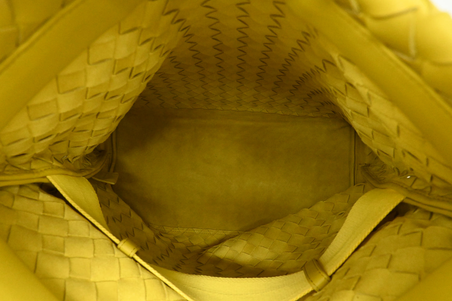Bottega Veneta Crossbody Bag in Yellow Intrecciato Leather
