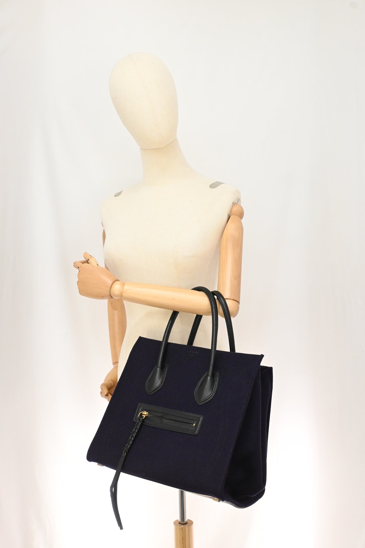 Celine Medium Phantom in Navy Blue Felt