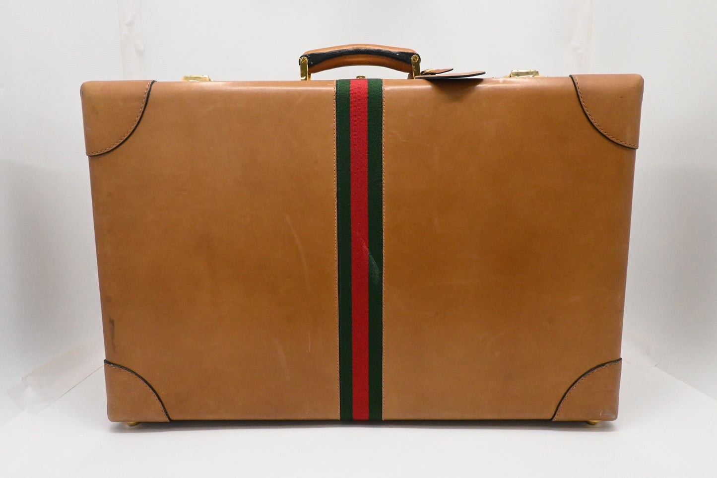 Gucci Suitcase in Tan Leather