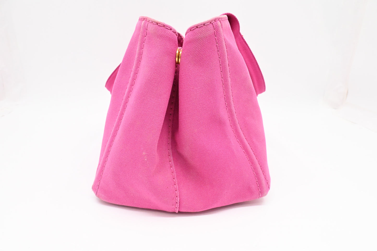 Prada Canapa Tote in Pink Canvas