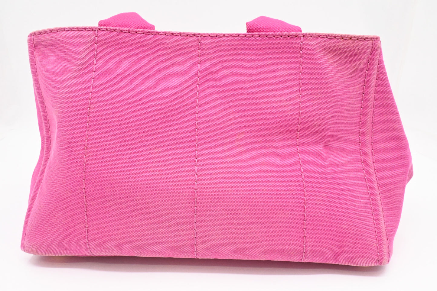 Prada Canapa Tote in Pink Canvas