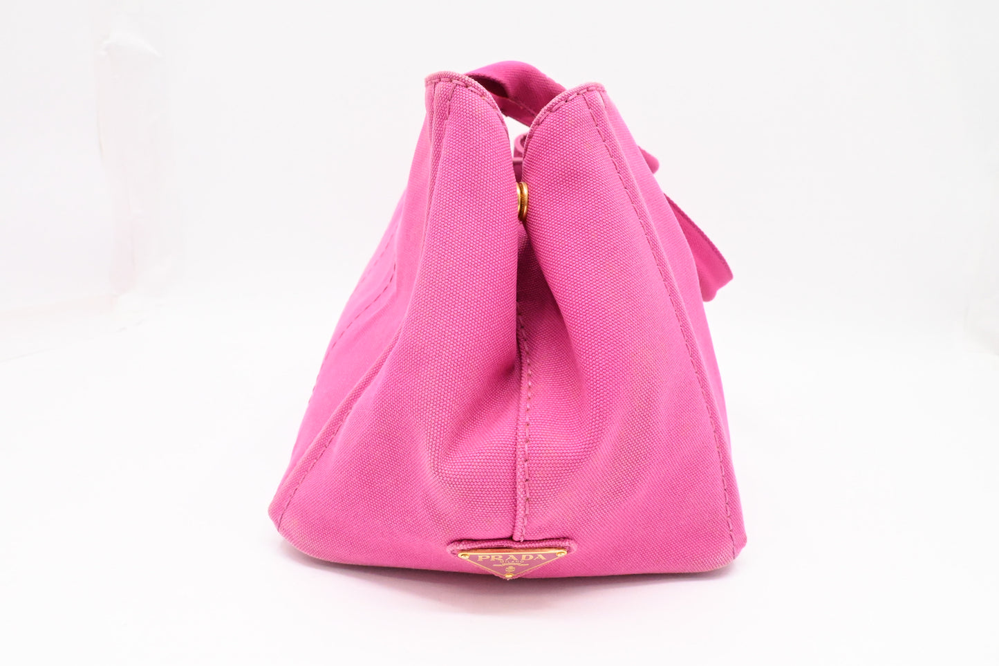 Prada Canapa Tote in Pink Canvas