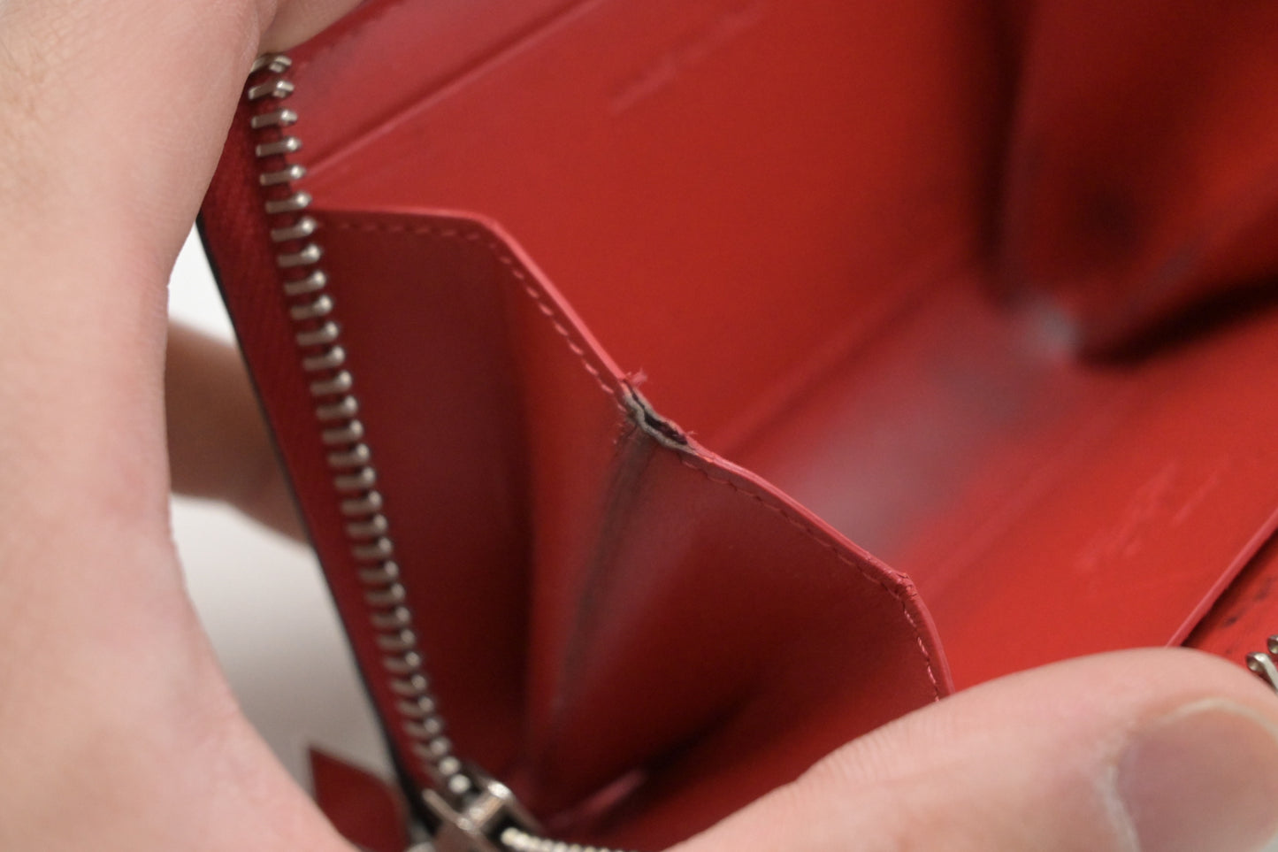Louboutin Zippy Coin Case in Patent Leather