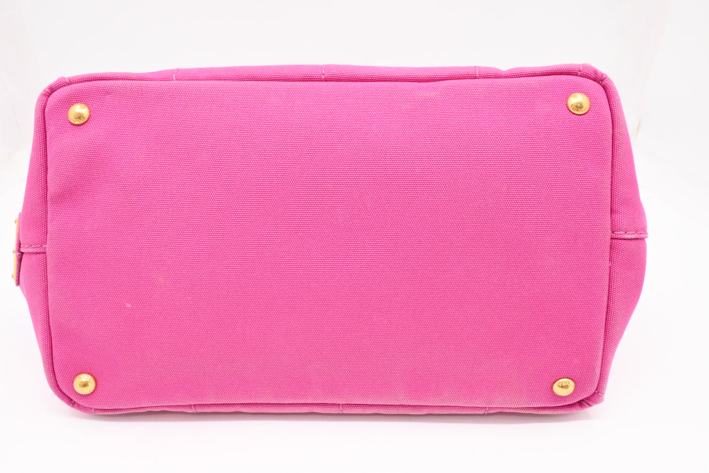 Prada Canapa Tote in Pink Canvas