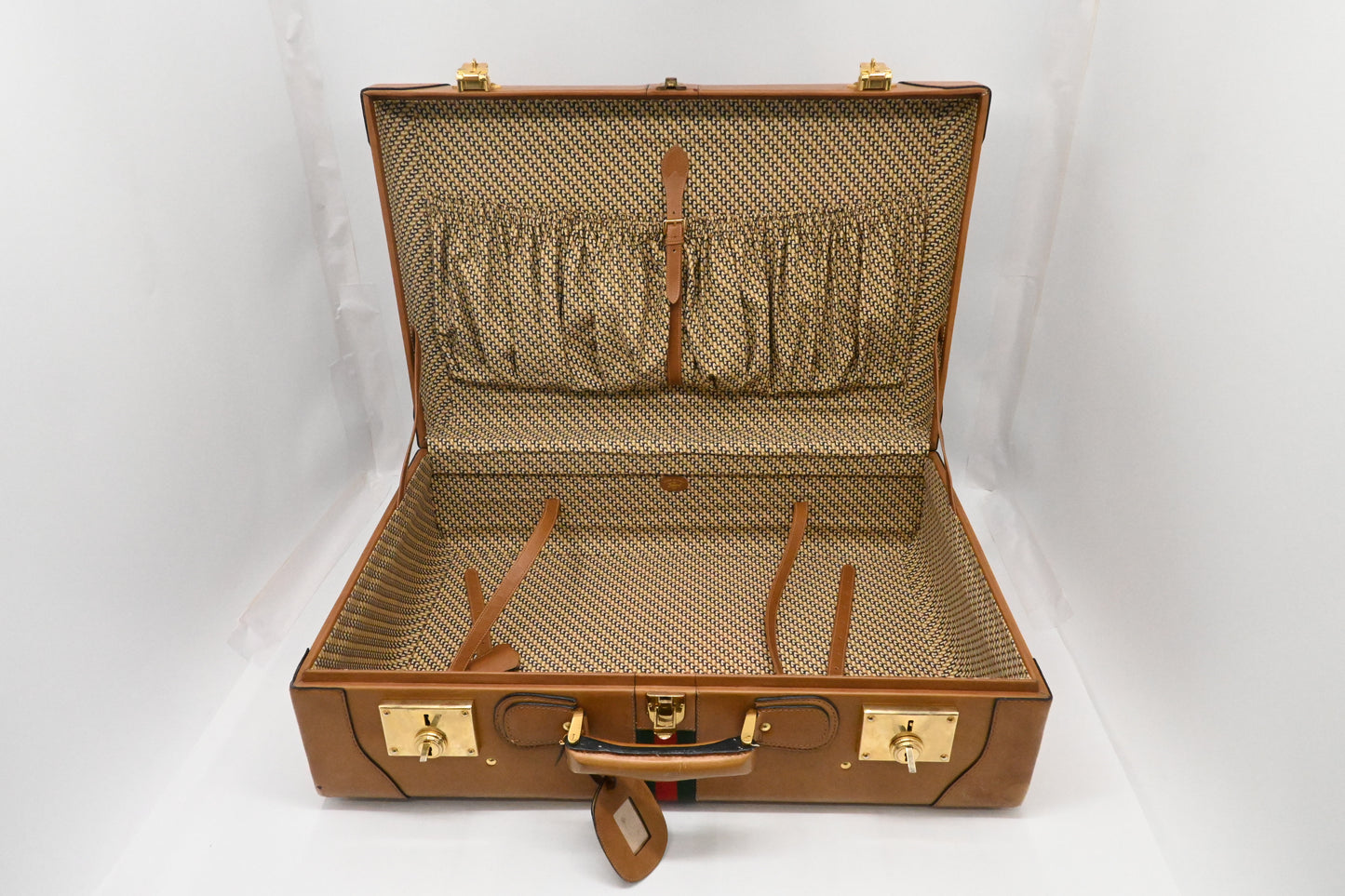 Gucci Suitcase in Tan Leather