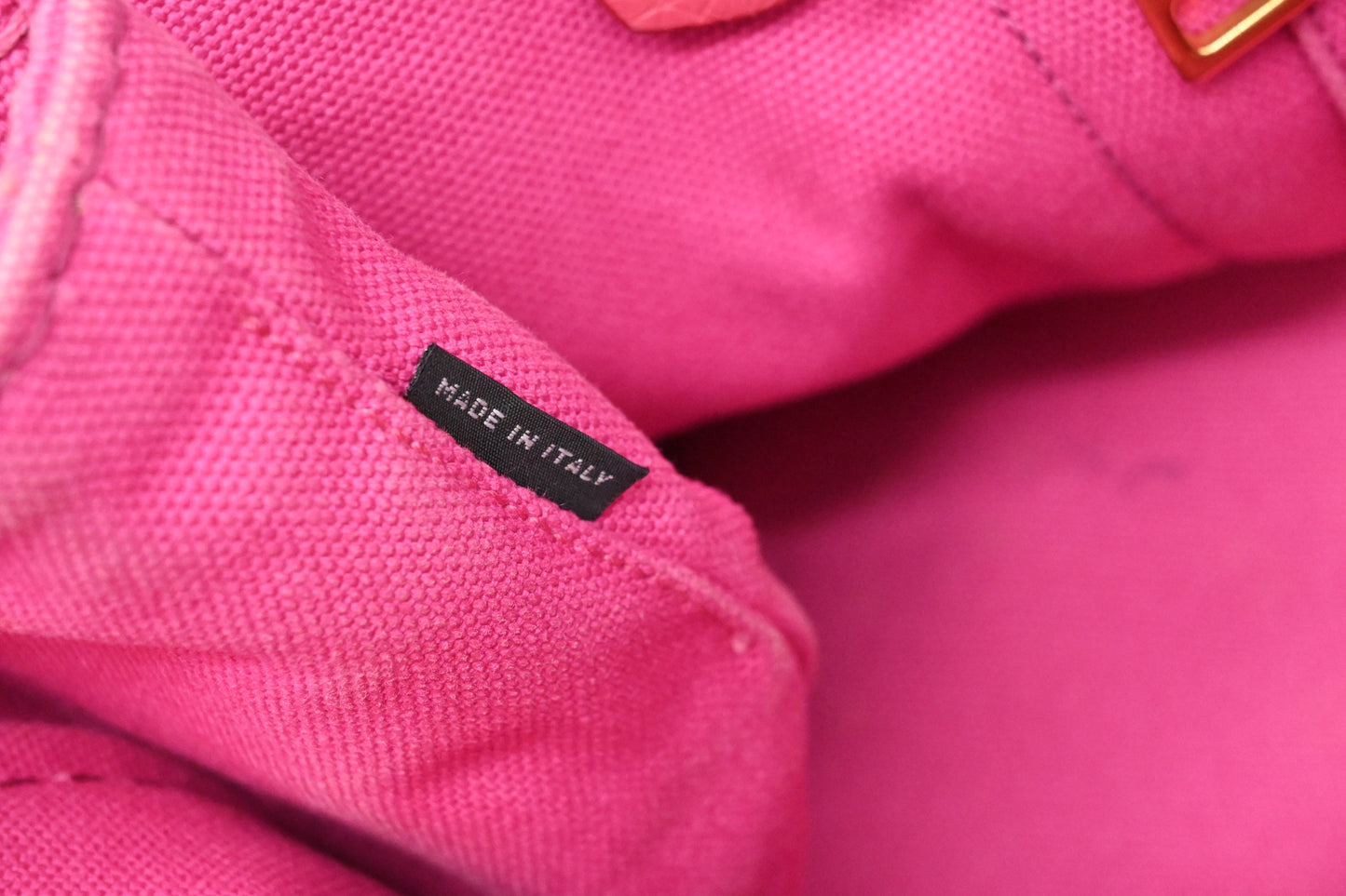 Prada Canapa Tote in Pink Canvas