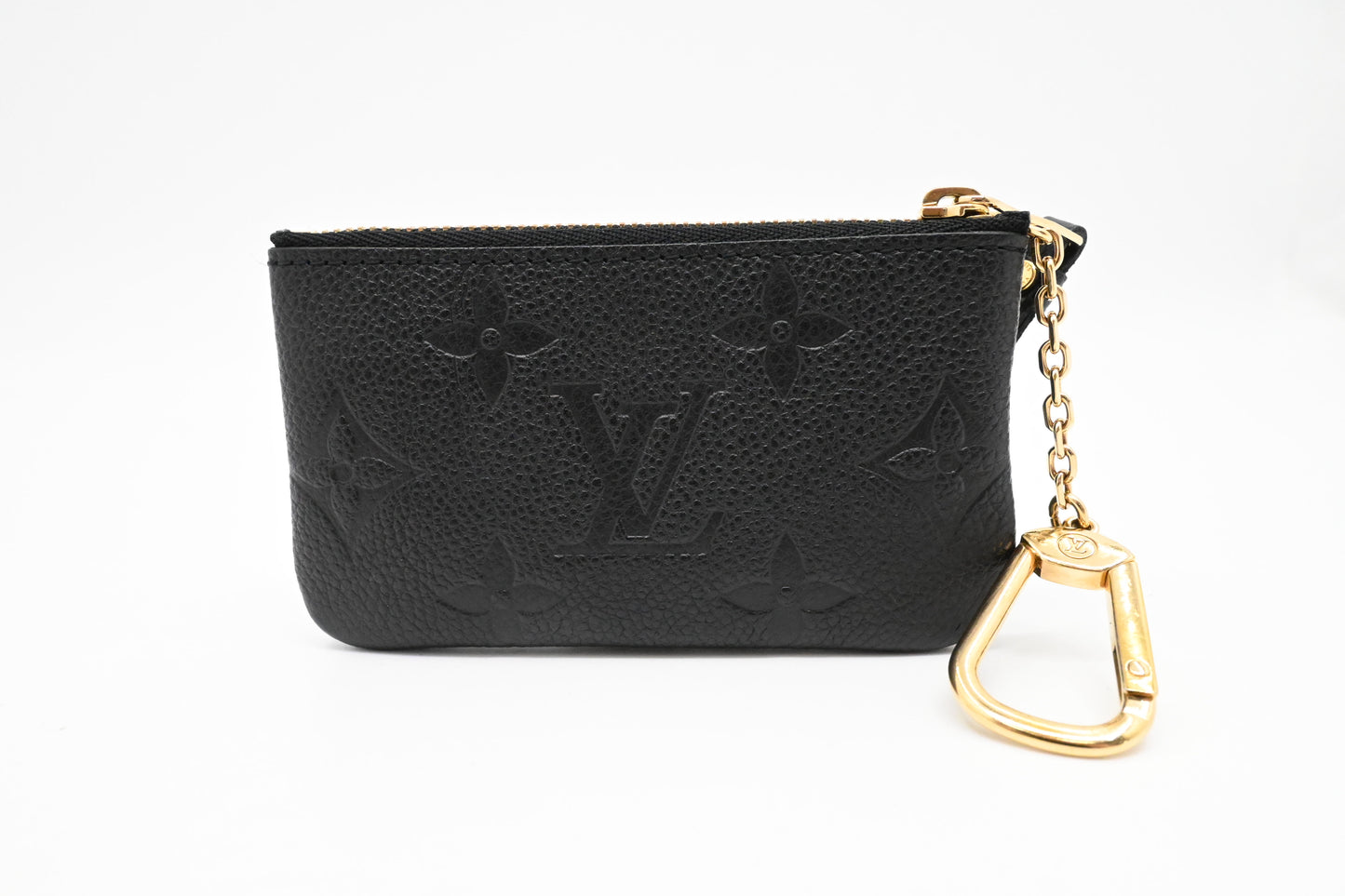 Louis Vuitton Pochette Cles in Black Monogram Empreinte Leather