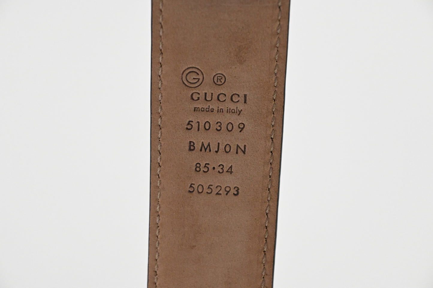Gucci Belt in Black Microguccissima Leather