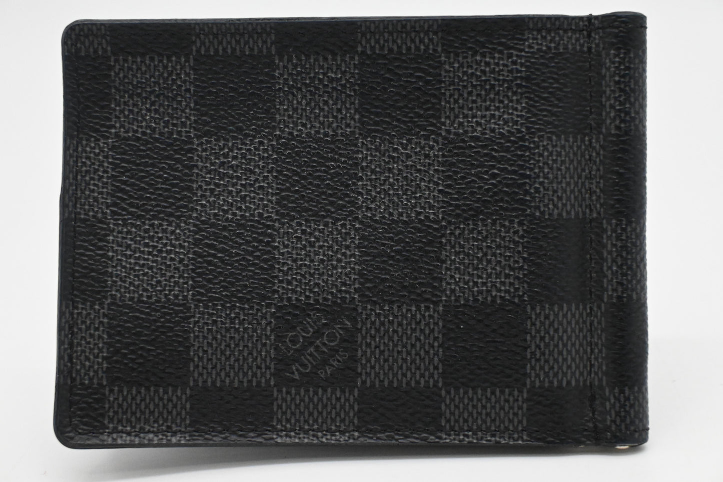 Louis Vuitton Money Clip Wallet in Damier Graphite Canvas