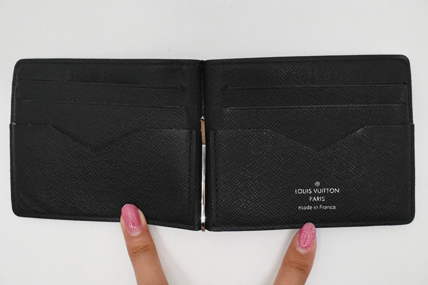 Louis Vuitton Money Clip Wallet in Damier Graphite Canvas