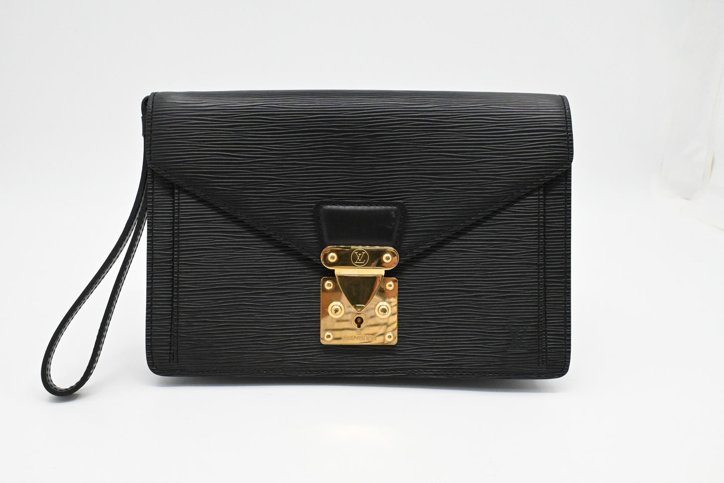 Louis Vuitton Sellier Dragonne in Black Epi Leather