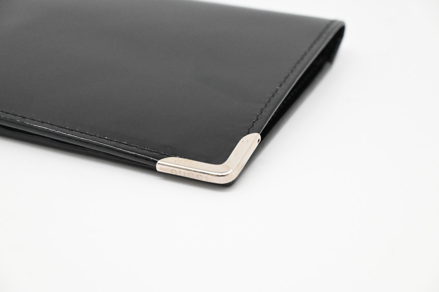 Gucci Bifold Wallet in Black Patent Leather
