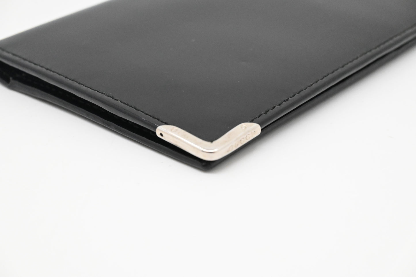 Gucci Bifold Wallet in Black Patent Leather