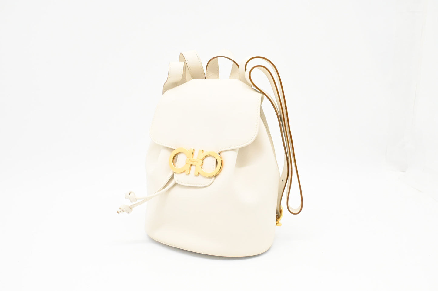 Ferragamo Backpack in White Leather