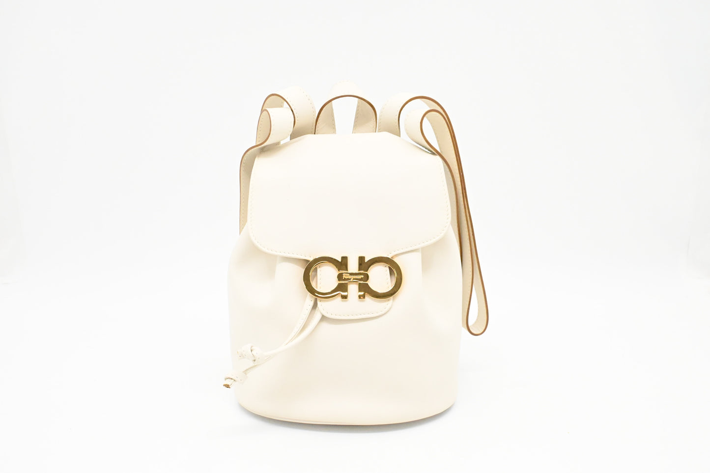 Ferragamo Backpack in White Leather