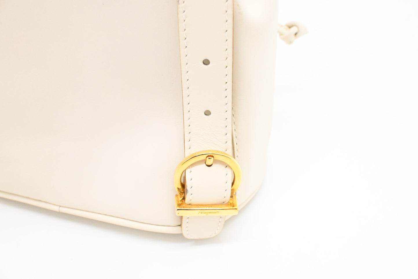 Ferragamo Backpack in White Leather