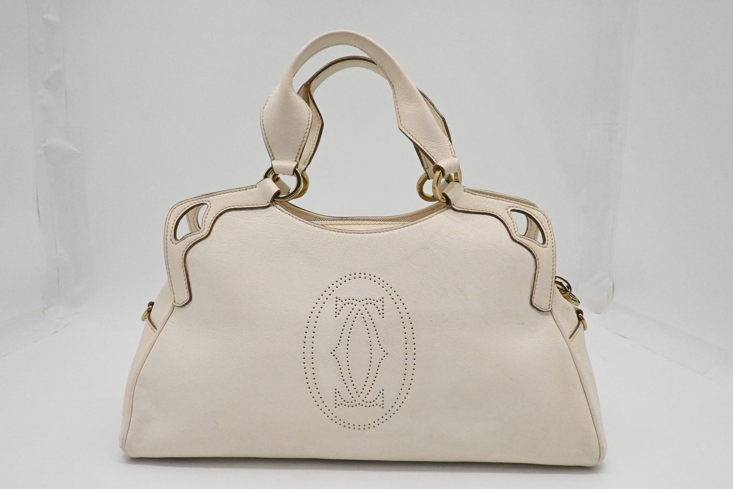 Cartier Marcello in White Leather