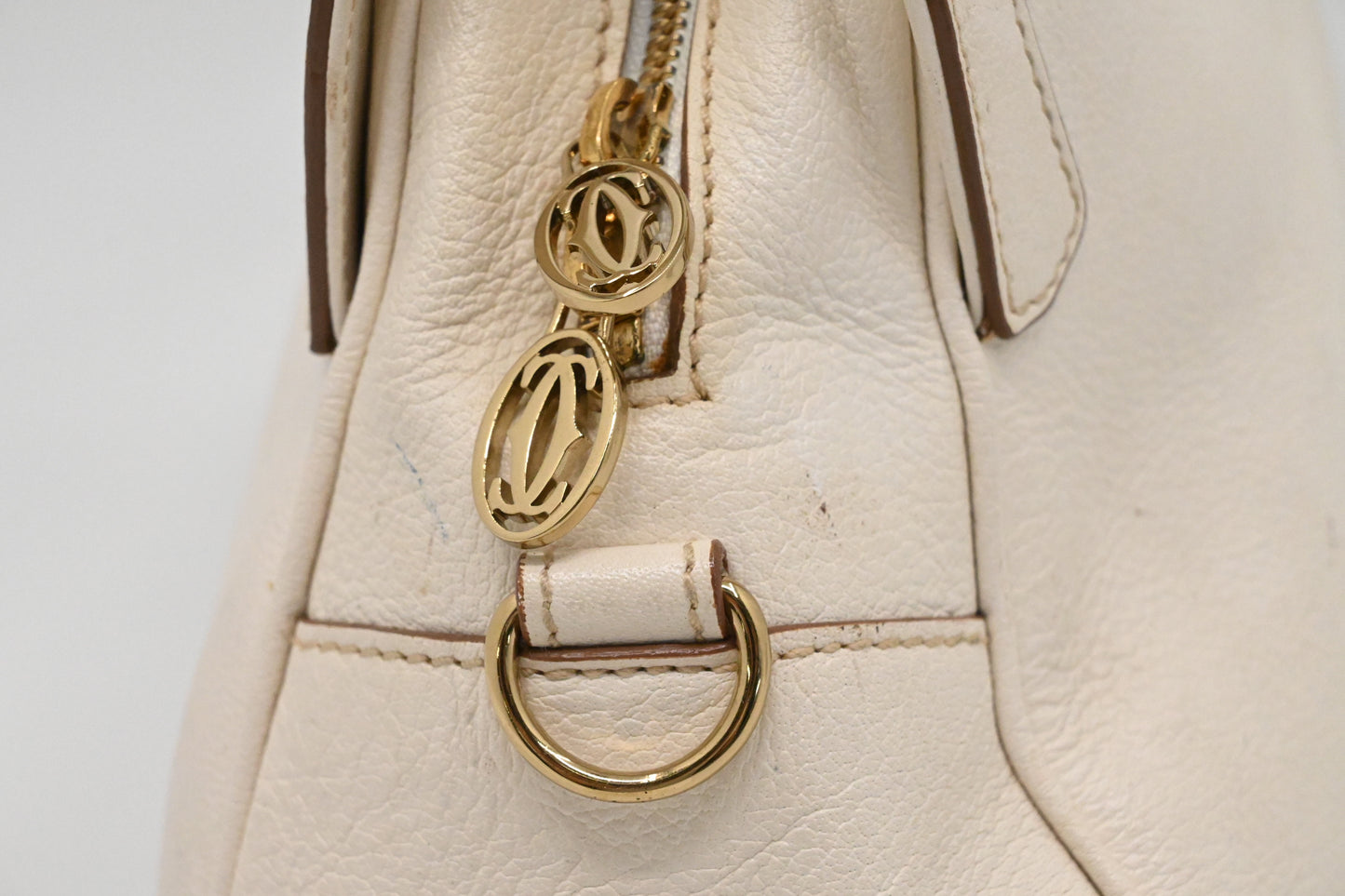Cartier Marcello in White Leather