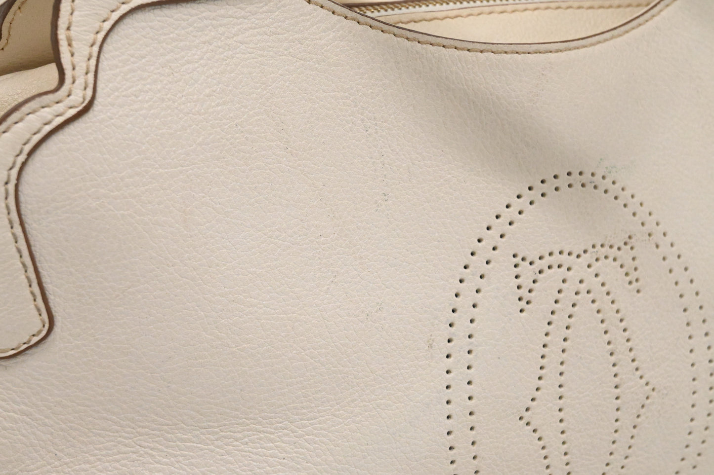 Cartier Marcello in White Leather