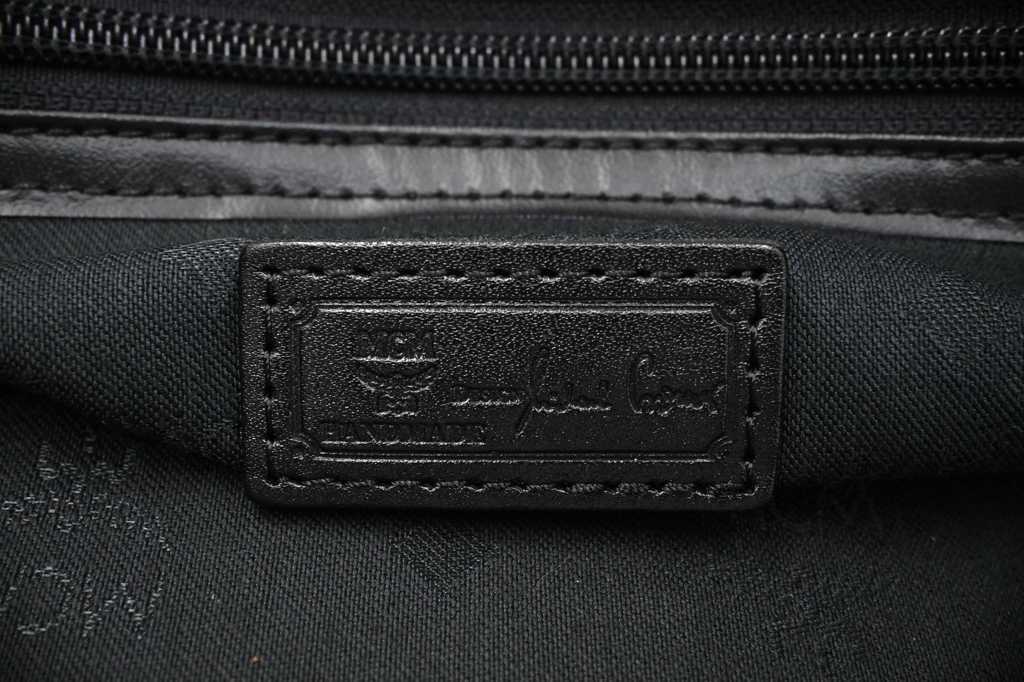 MCM Travel Bag in Black Coated Canvas