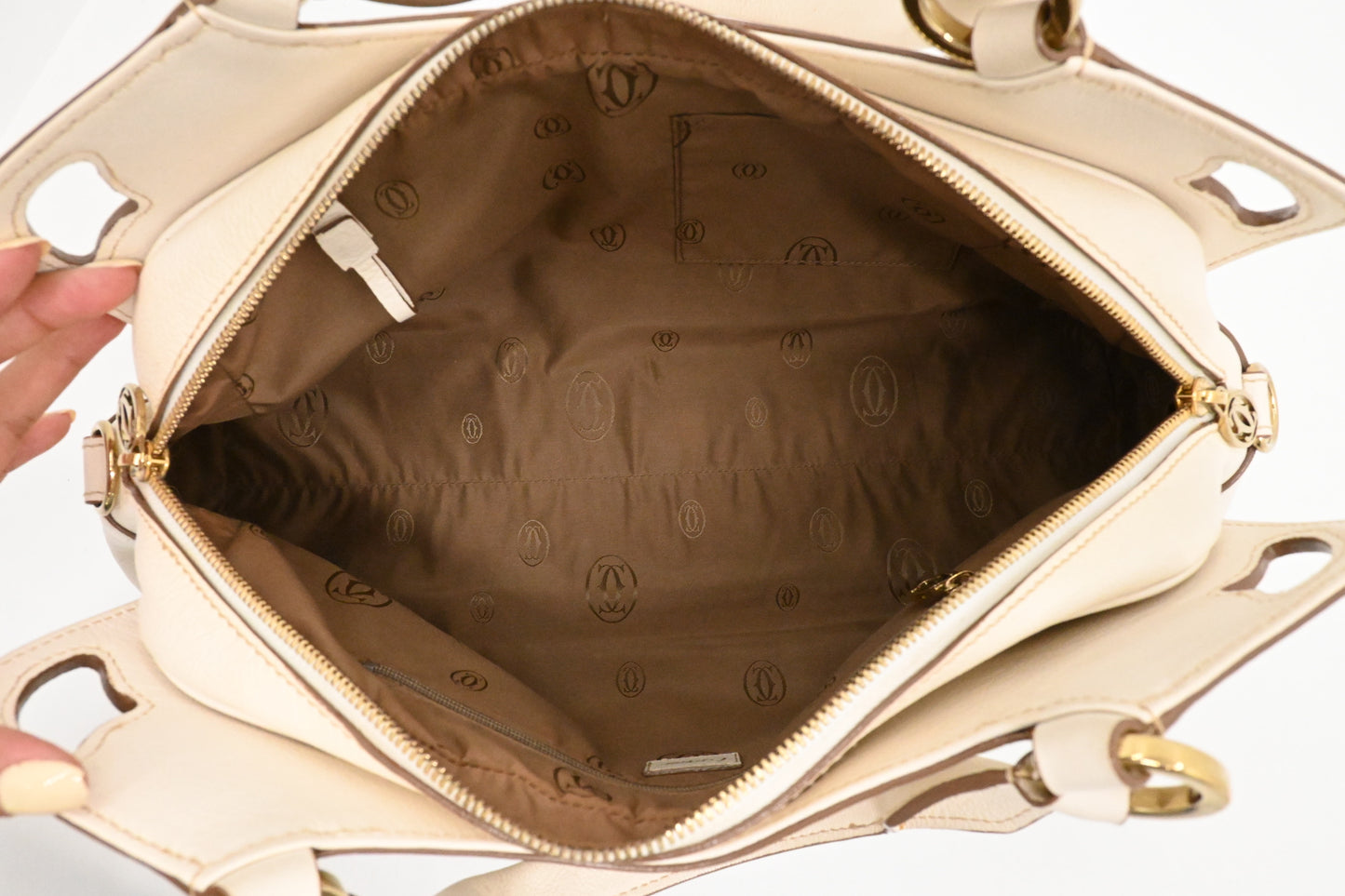 Cartier Marcello in White Leather