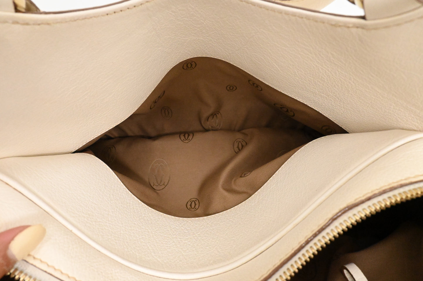 Cartier Marcello in White Leather