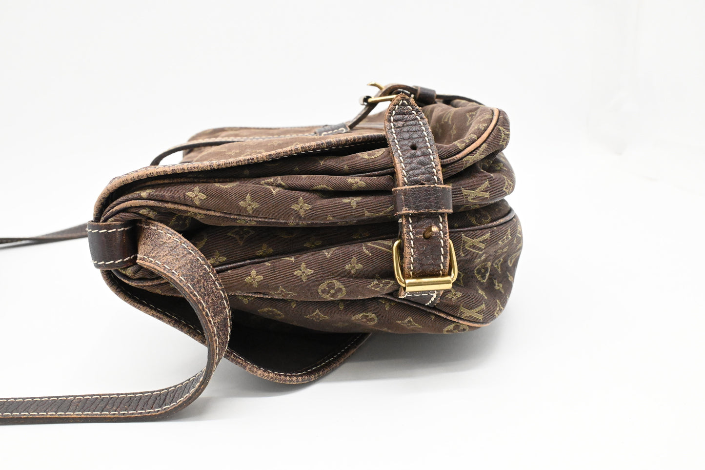 Louis Vuitton Saumur 30 in Fusain Minilin Canvas