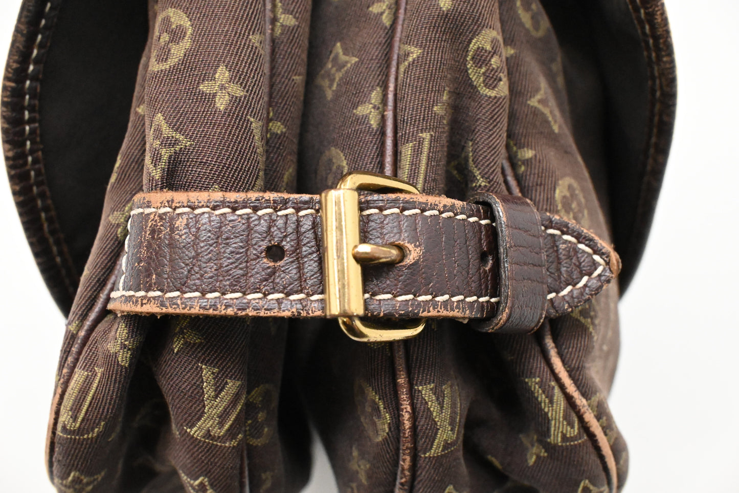 Louis Vuitton Saumur 30 in Fusain Minilin Canvas