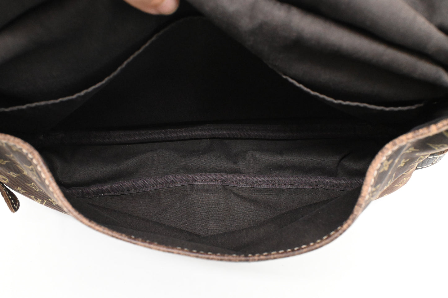 Louis Vuitton Saumur 30 in Fusain Minilin Canvas