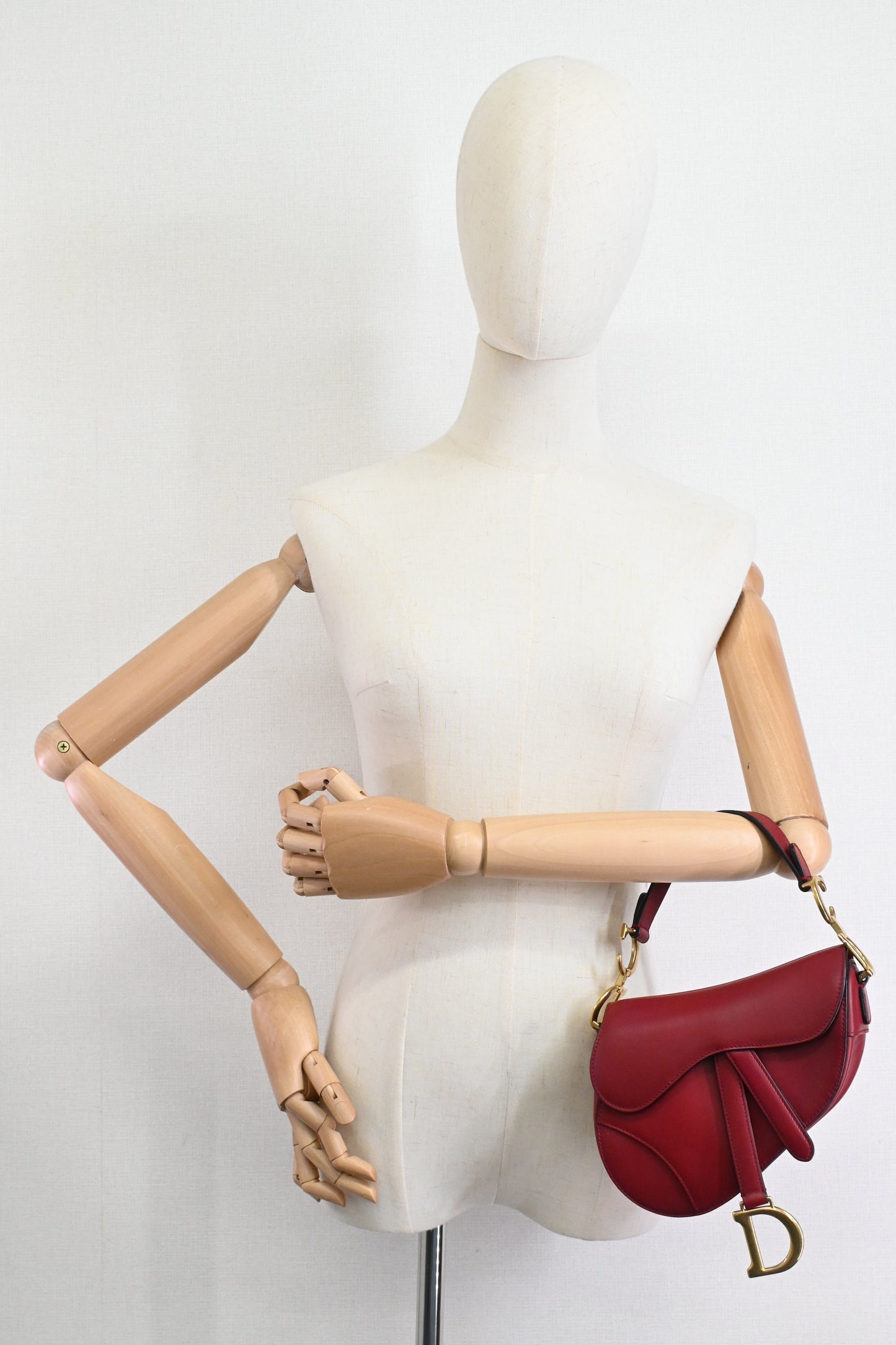 Dior Small Saddle Bag in Red Leather