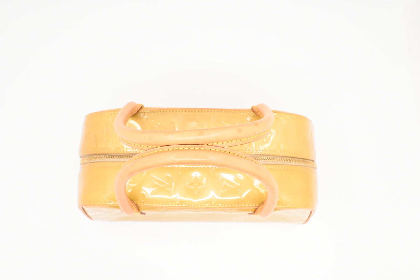 Louis Vuitton Thompkins Square in Yellow Vernis Leather