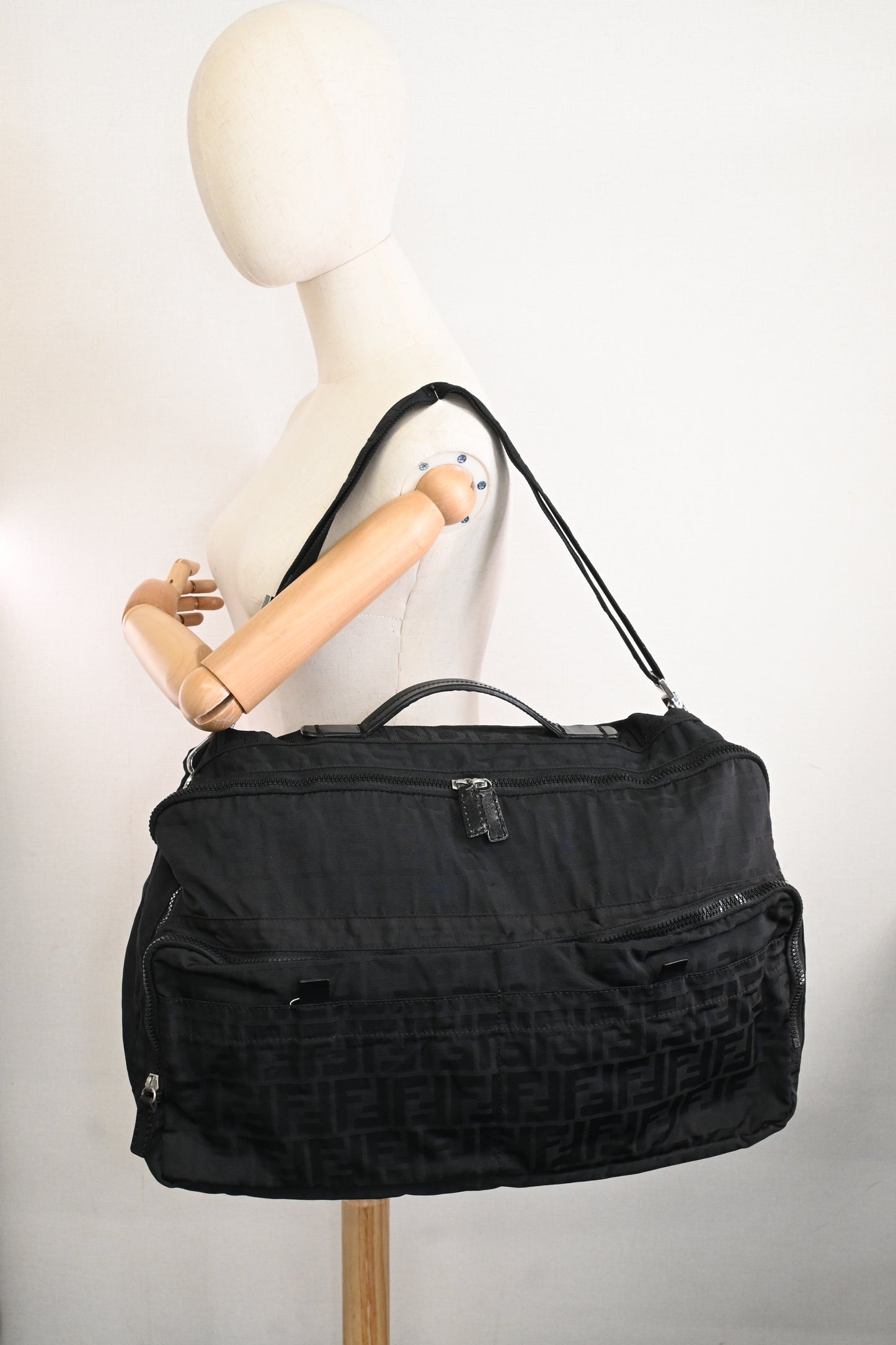 Fendi Travel Bag in Black Canvas