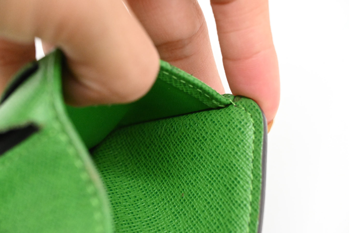 Louis Vuitton Zippy Compact Wallet in Green Perforated Monogram Canvas