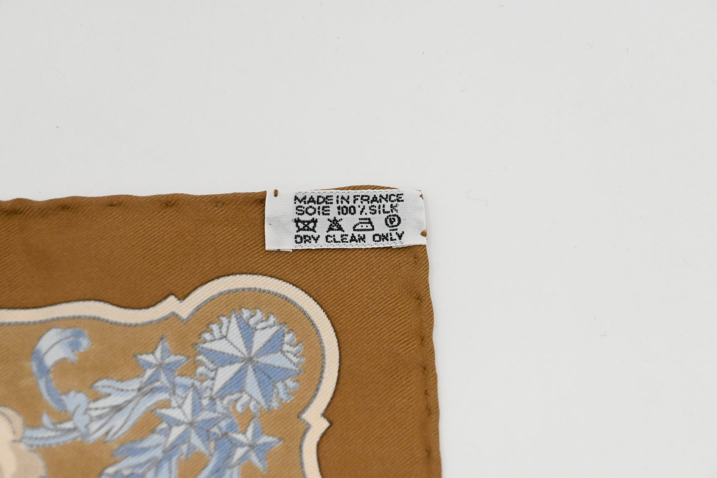 Hermes 'Cosmos' Gavroche in Light Brown Silk