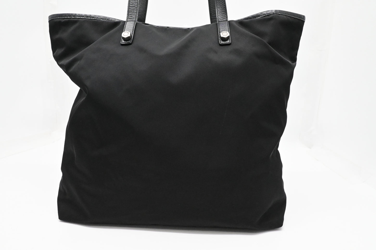 Prada Skull Tote in Black Canvas