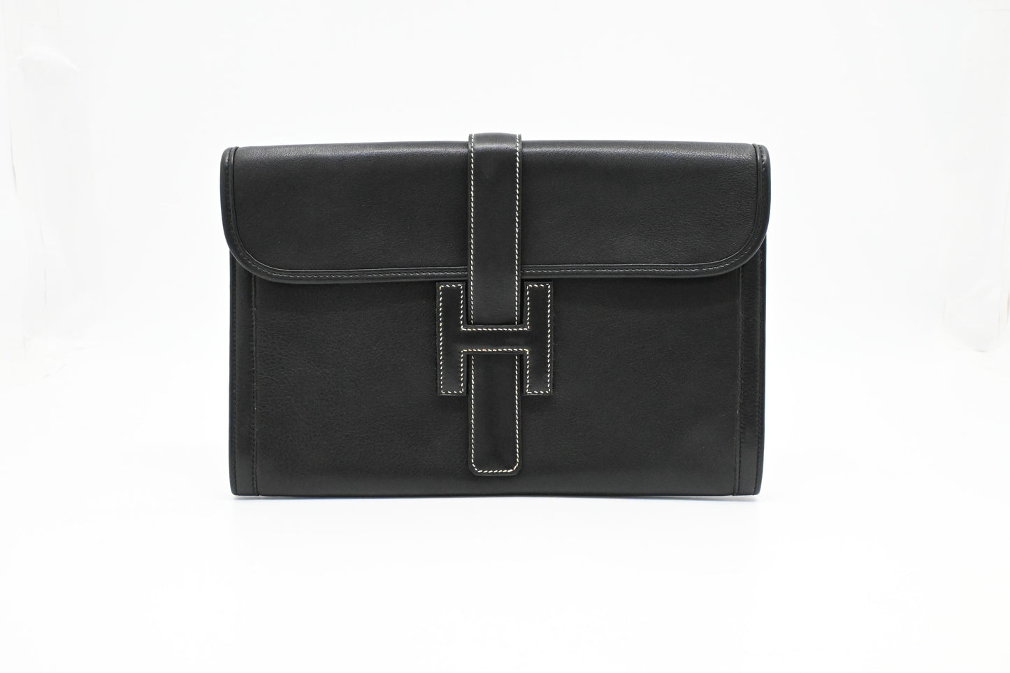 Hermes Jige Elan PM in Black Leather