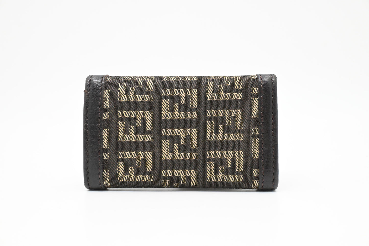 Fendi 6 Key Case in Zucca Canvas