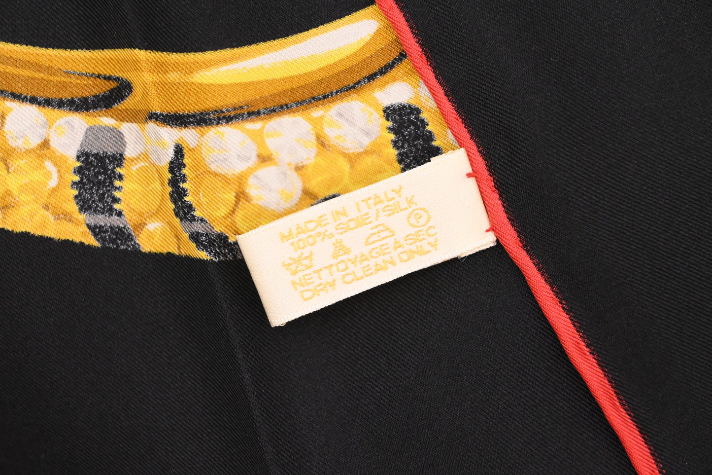 Cartier Tiger Scarf in Black Silk