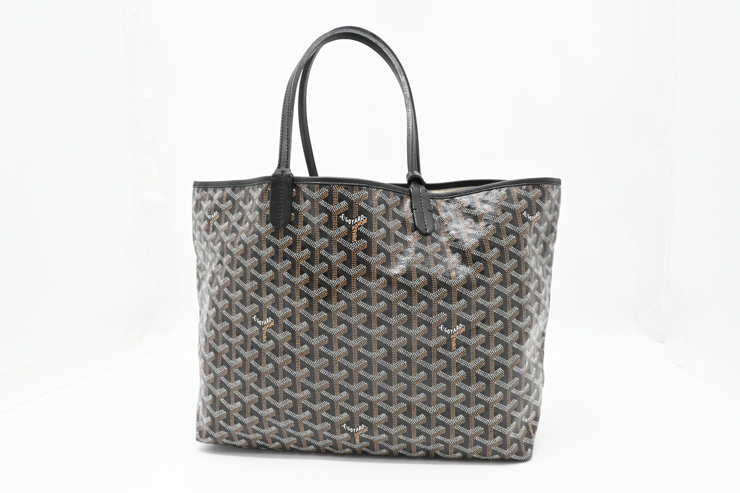 Goyard Saint Louis PM in Black Goyardine Canvas