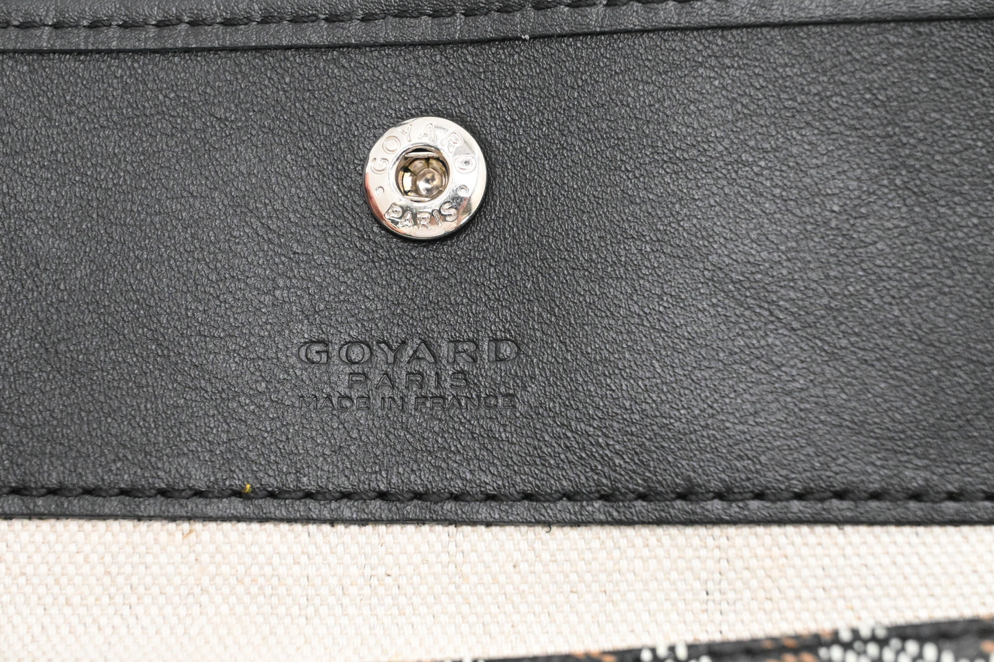 Goyard Saint Louis PM in Black Goyardine Canvas
