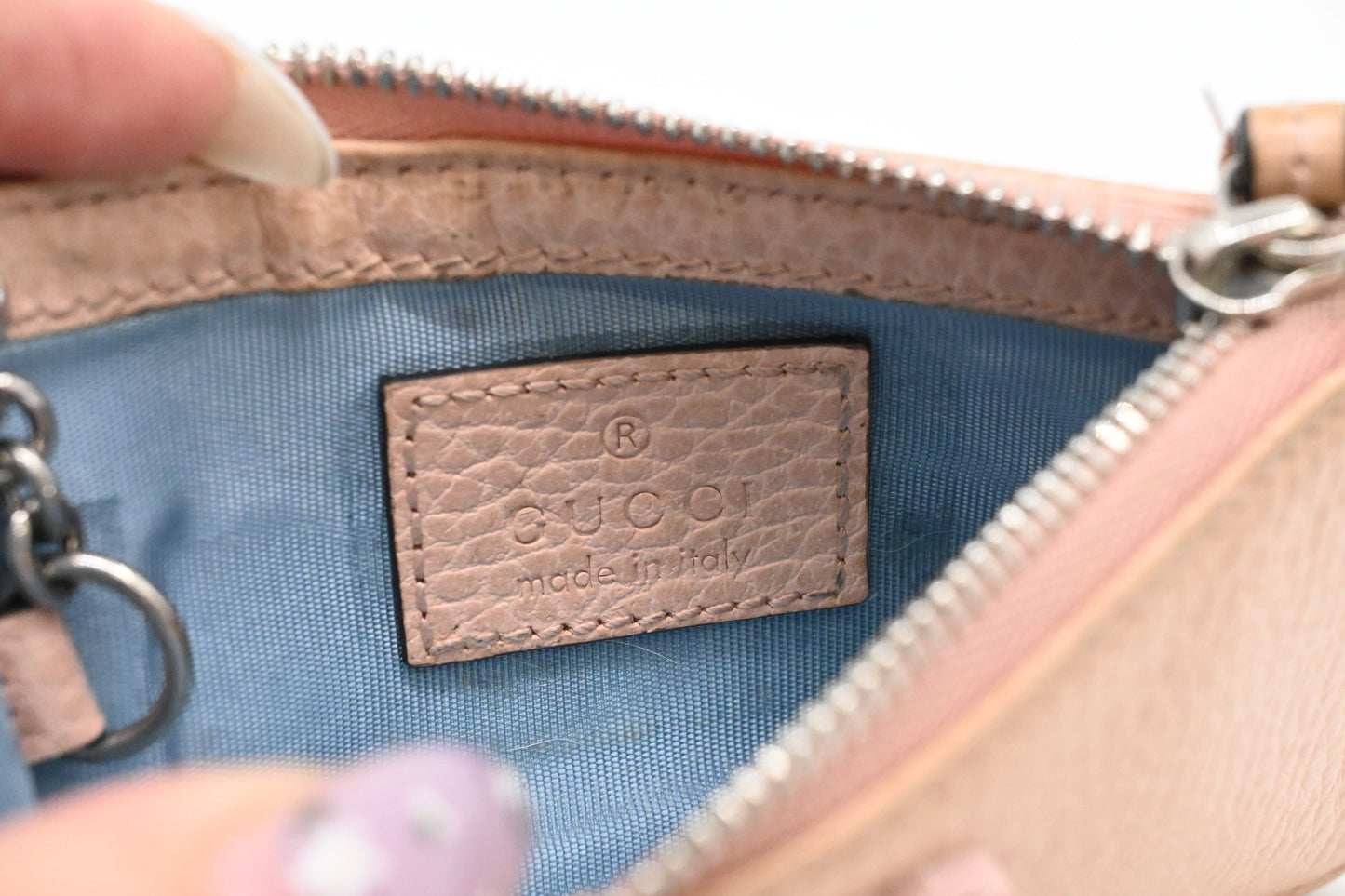 Gucci Card Case in Pink Leather
