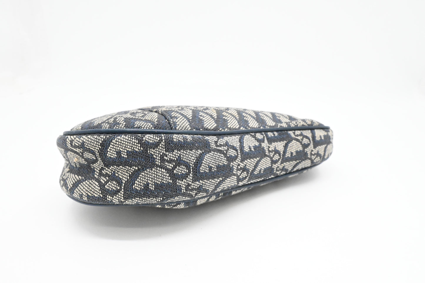 Dior Saddle Pouch in Blue Oblique Canvas
