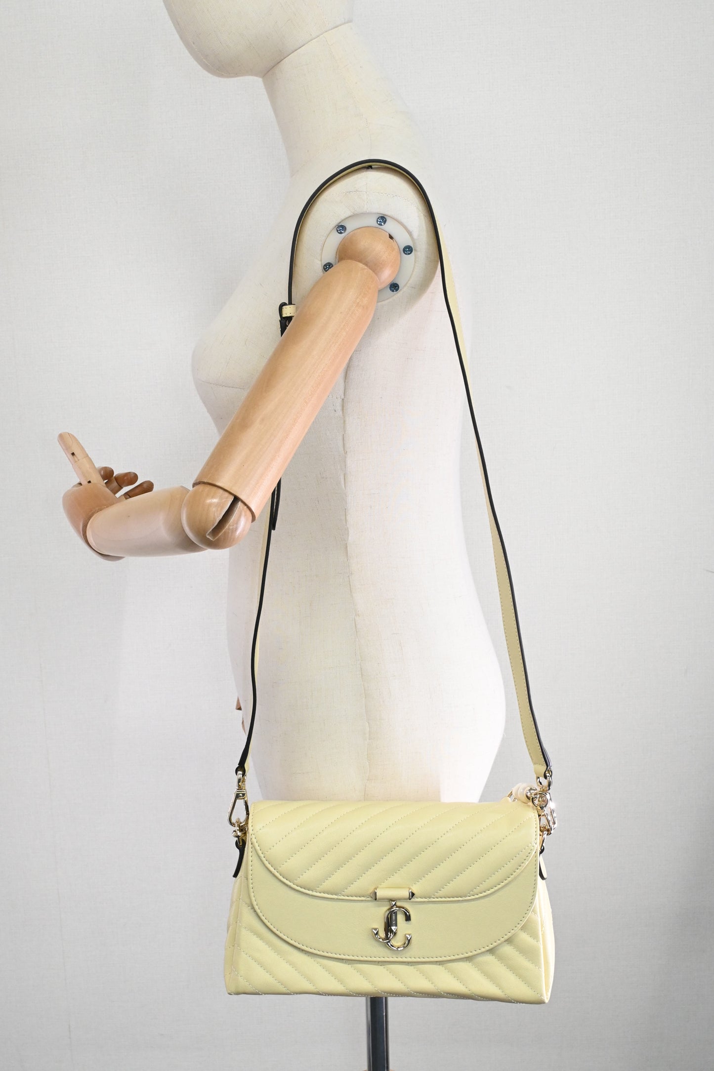 Jimmy Choo 2way Bag in Butter Milk Leather