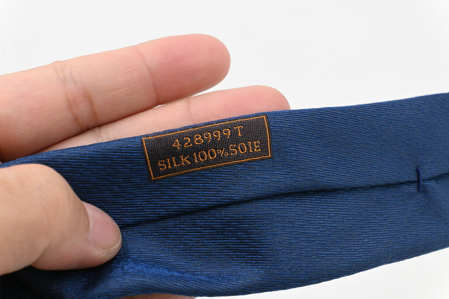 Hermes Horse Tie in Blue Silk