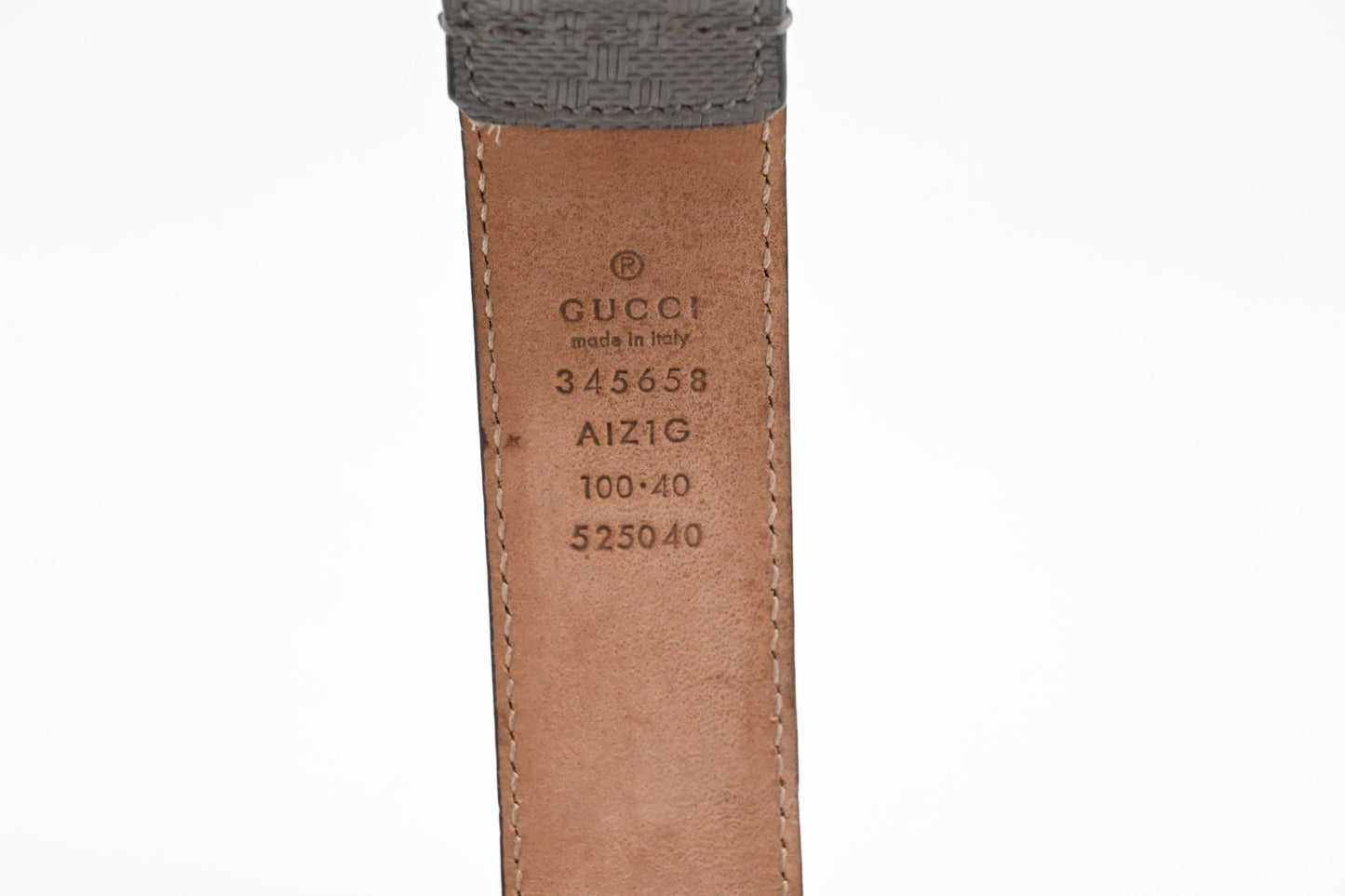 Gucci Belt in Gray Leather