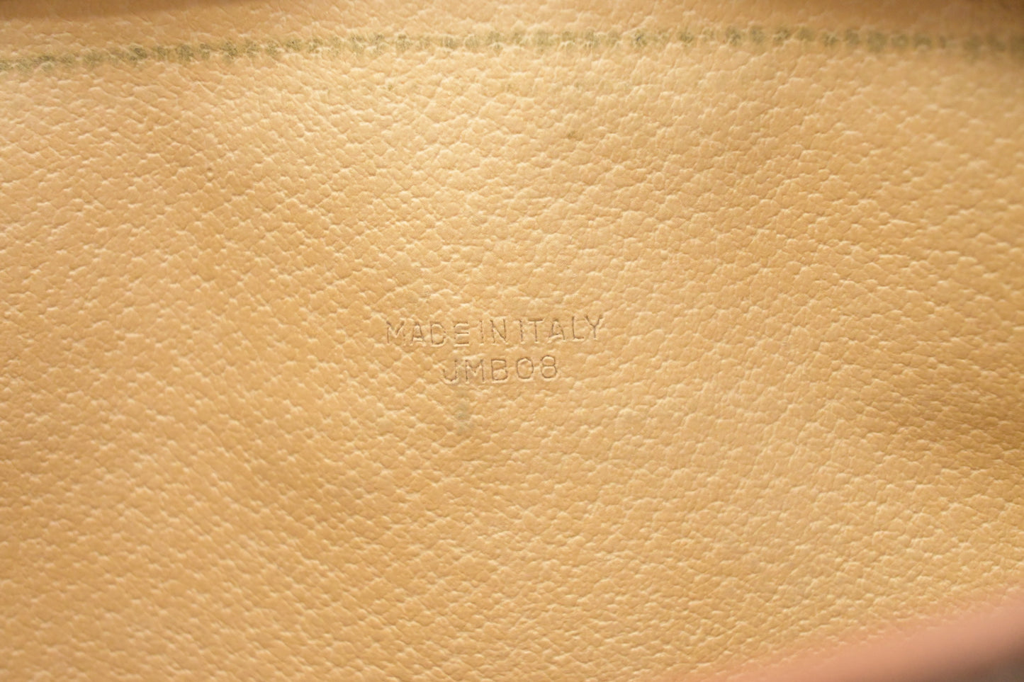 Celine Pouch in Brown Macadam Canvas
