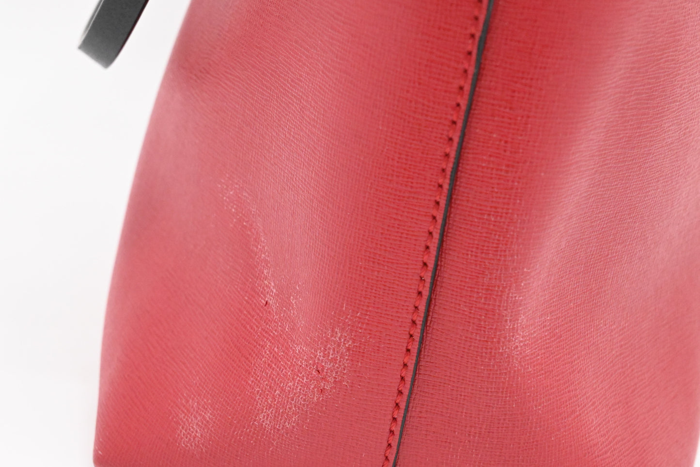 Fendi Monster Tote Bag in Red Leather