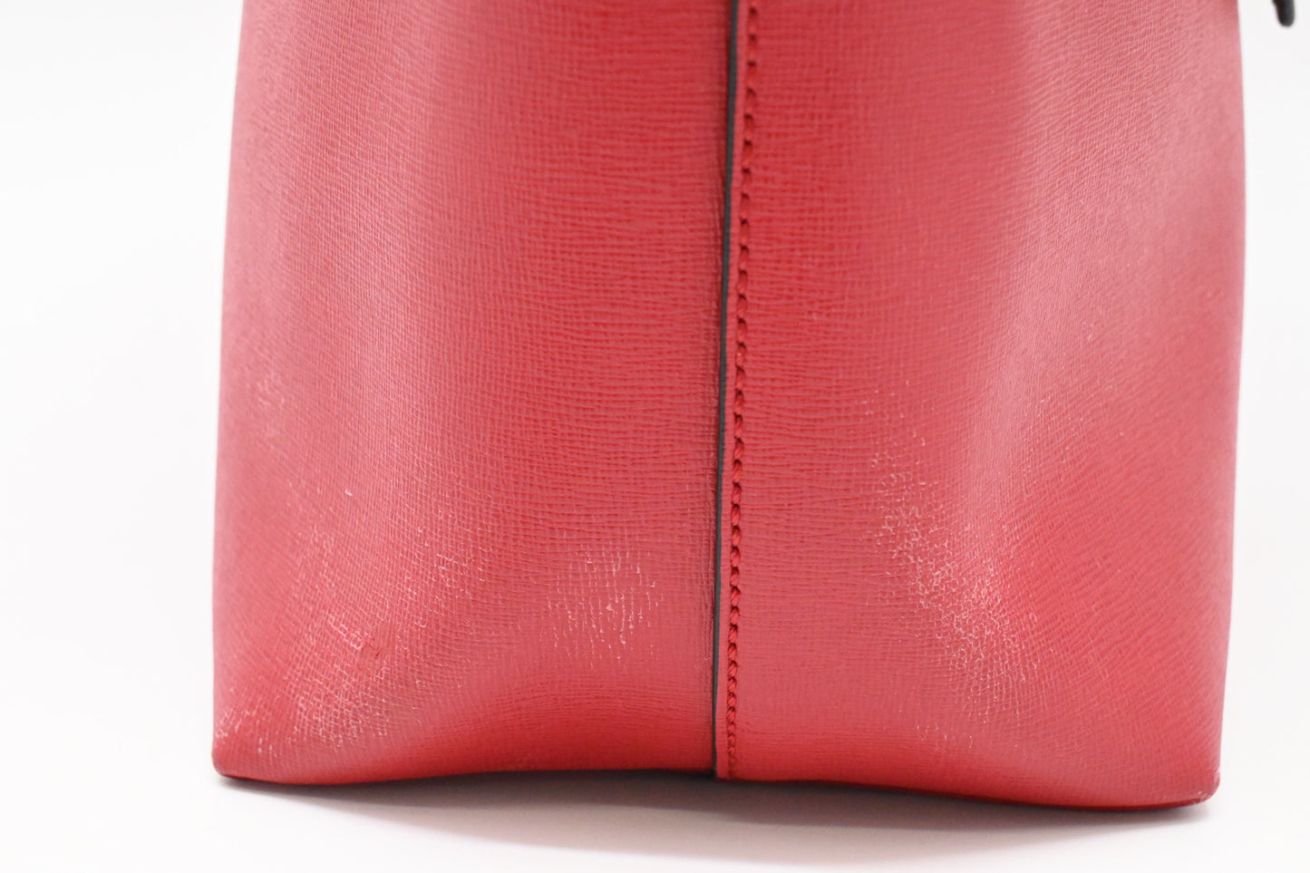 Fendi Monster Tote Bag in Red Leather