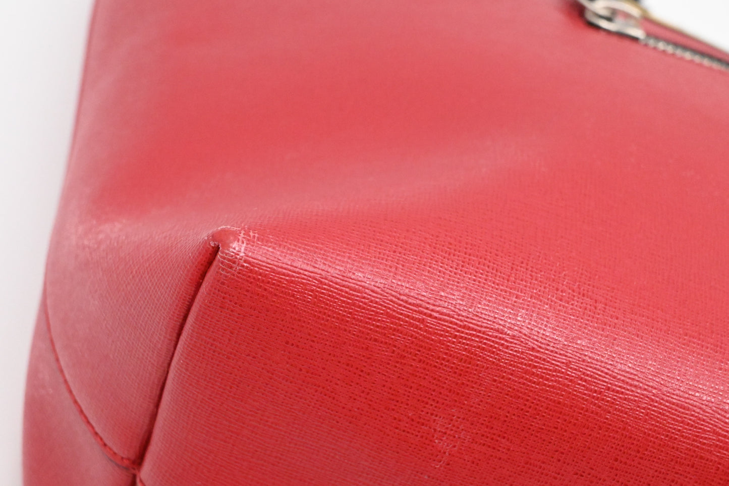 Fendi Monster Tote Bag in Red Leather